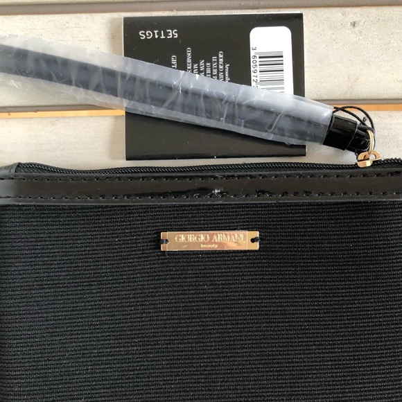 Giorgio Armani Beauty Black Cosmetic Bag - Picture 5 of 11